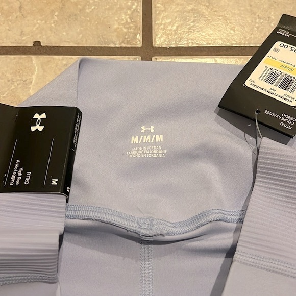 Under Armour UA Meridian Lavender Purple Crossover Waist Ankle Legging NWT - Picture 9 of 15